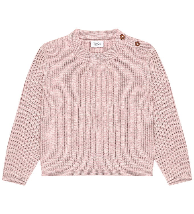 Hust and Claire Bluse - Uld - Rib - HCPil - Heather