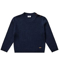 Hust and Claire Bluse - Uld - Rib - HCPil - Blues