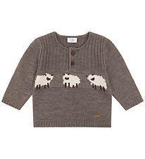 Hust and Claire Bluse - Uld - Strik - Deer Melange