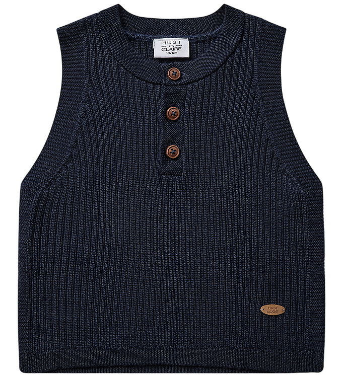 Hust and Claire Vest - Uld - Strik - HCEdi - Blues