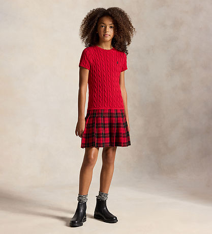 Polo Ralph Lauren Kjole - Strik i Overdel - Red Multi