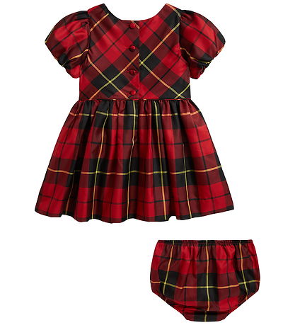 Polo Ralph Lauren Kjole - Red/Black Multi Plaid