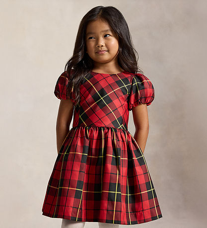 Polo Ralph Lauren Kjole - Red/Black Multi Plaid