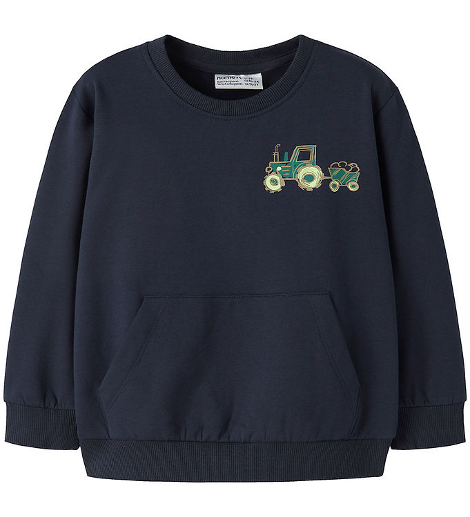 Name It Sweatshirt - NmmVugo - Navy Blazer/Tractor Green