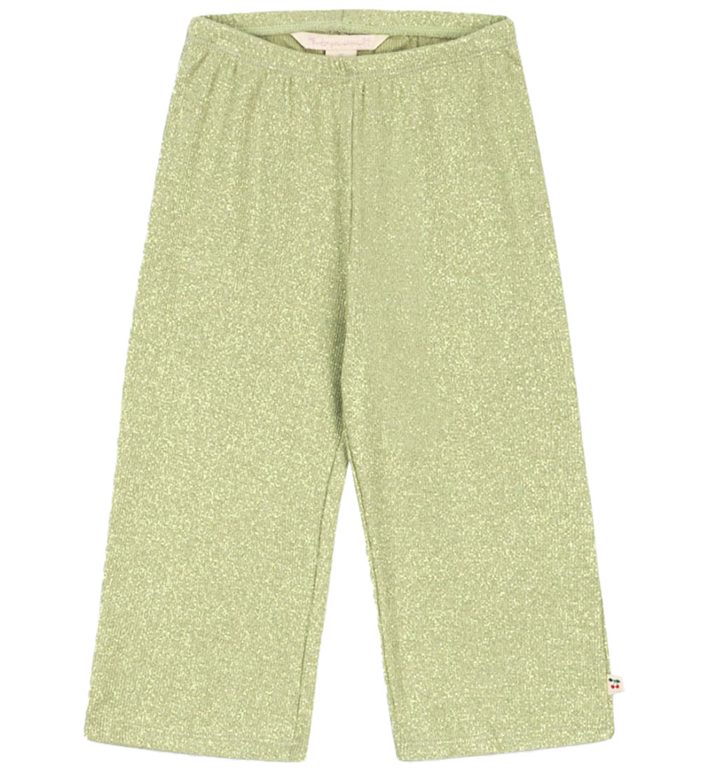Konges Sløjd Broek - Roli - Prei Green m. Glitter - Konges Sløjd - 6 jaar (116) - Broeken - Katoen