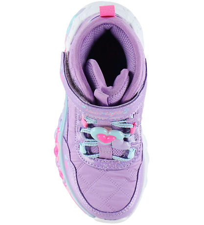 Skechers Støvler - Eternal Heart Lights - Cozy Glitter - Purple