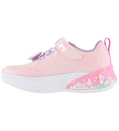 Skechers Sko - Butterfly Bliss - Pink m. Glitter