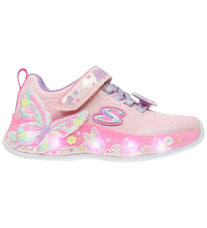Skechers Sko - Butterfly Bliss - Pink m. Glitter