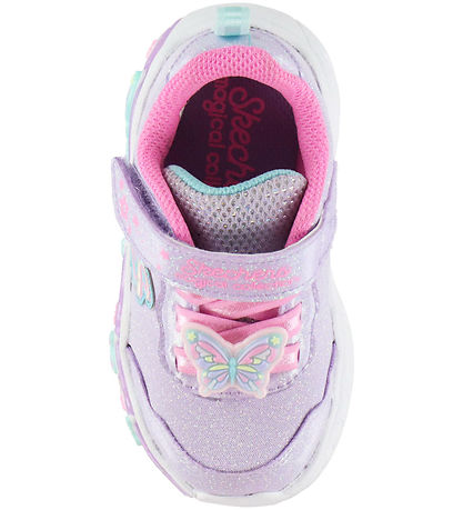 Skechers Sko - Lil Butterfly Bliss - Purple m. Glitter