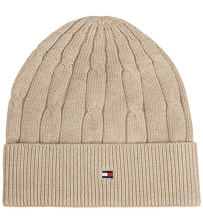 Tommy Hilfiger Hue - Cable Strik - Gentle Gold Heather Beige