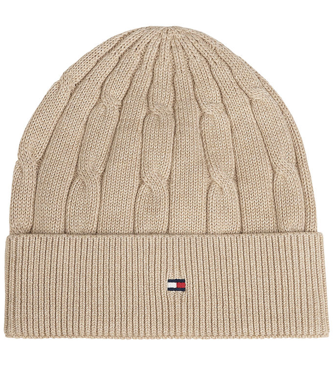 Tommy Hilfiger Hue - Cable Strik - Gentle Gold Heather Beige