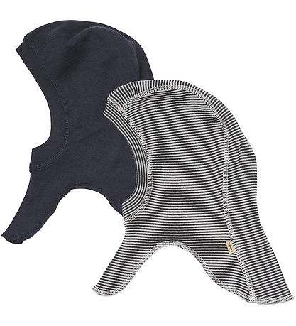 Wheat Elefanthue - Uld - 1-lags - 2-pak - Felix - Navy Stripe