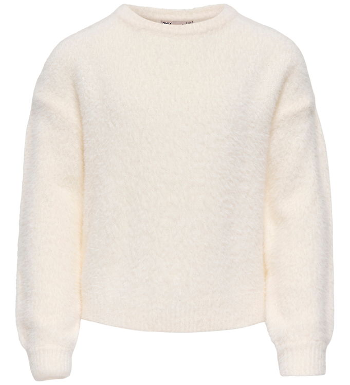 Kids Only Bluse - Strik - KogNewPiumo - Cloud Dancer