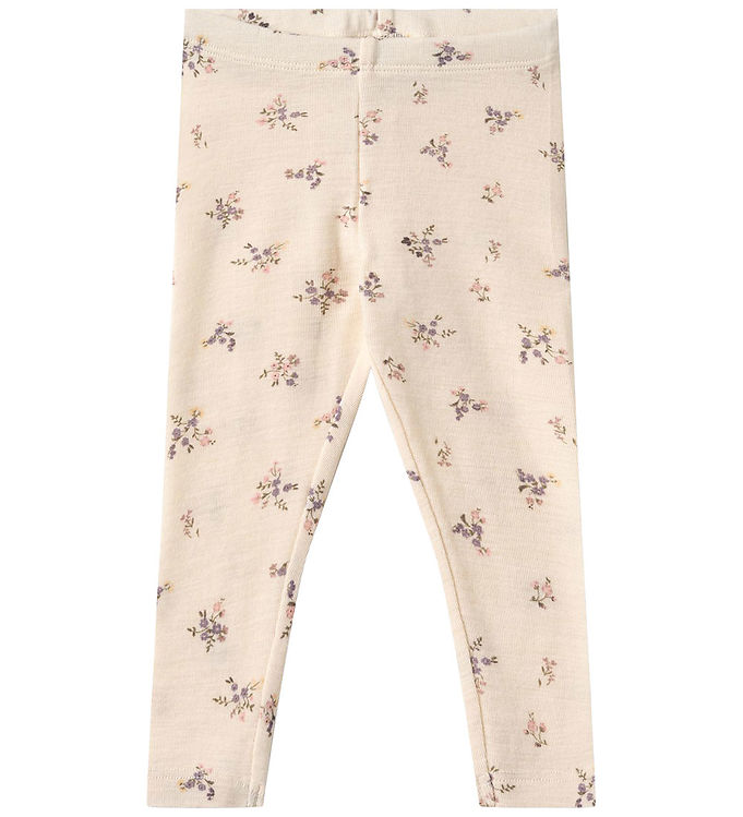 Wheat Leggings - Uld - Agi - Eggshell Flowers