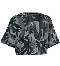 adidas Performance T-shirt - JG Spi Aop - Black/Grefou/Grethr