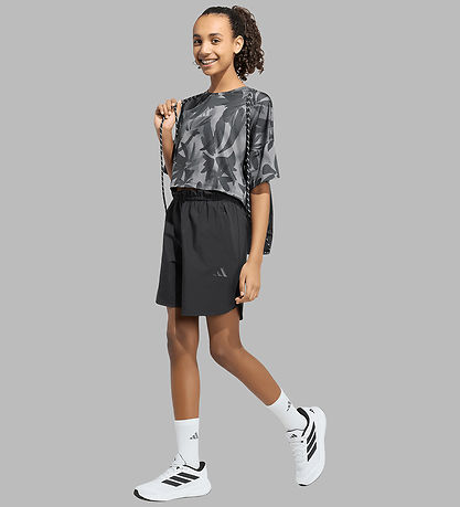 adidas Performance T-shirt - JG Spi Aop - Black/Grefou/Grethr