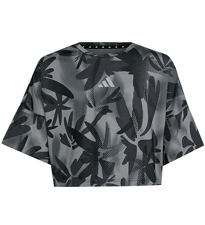 adidas Performance T-shirt - JG Spi Aop - Black/Grefou/Grethr