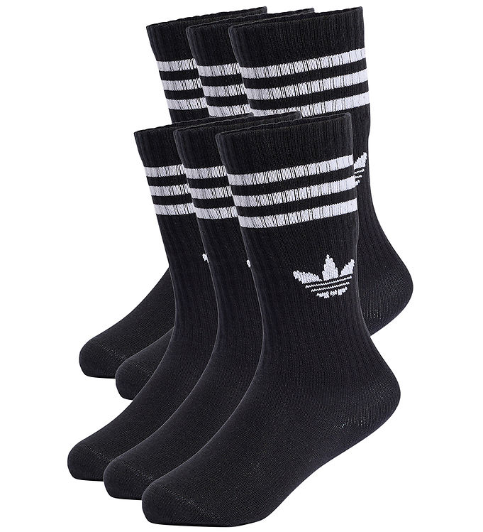 adidas Originals Strømper - 6-pak - 3S Crew - Black/White