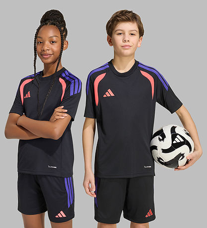 adidas Performance T-shirt - Tiro26L - Black/Purpir/Semtur