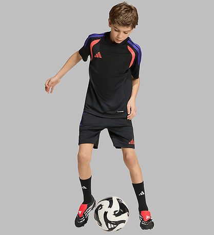 adidas Performance T-shirt - Tiro26L - Black/Purpir/Semtur