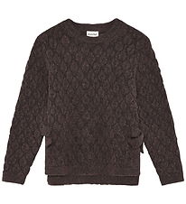 Minymo Bluse - Strik - Plum Truffle