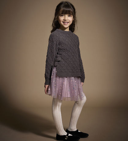 Minymo Bluse - Strik - Plum Truffle