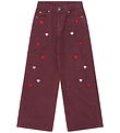 The New Bukser - Wide - Burgundy EMB TN