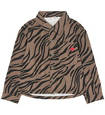 The New Skjorte - TNVanya Overshirt - Taupe Gray AOP TN