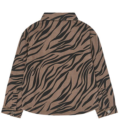 The New Skjorte - TNVanya Overshirt - Taupe Gray AOP TN