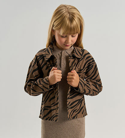 The New Skjorte - TNVanya Overshirt - Taupe Gray AOP TN