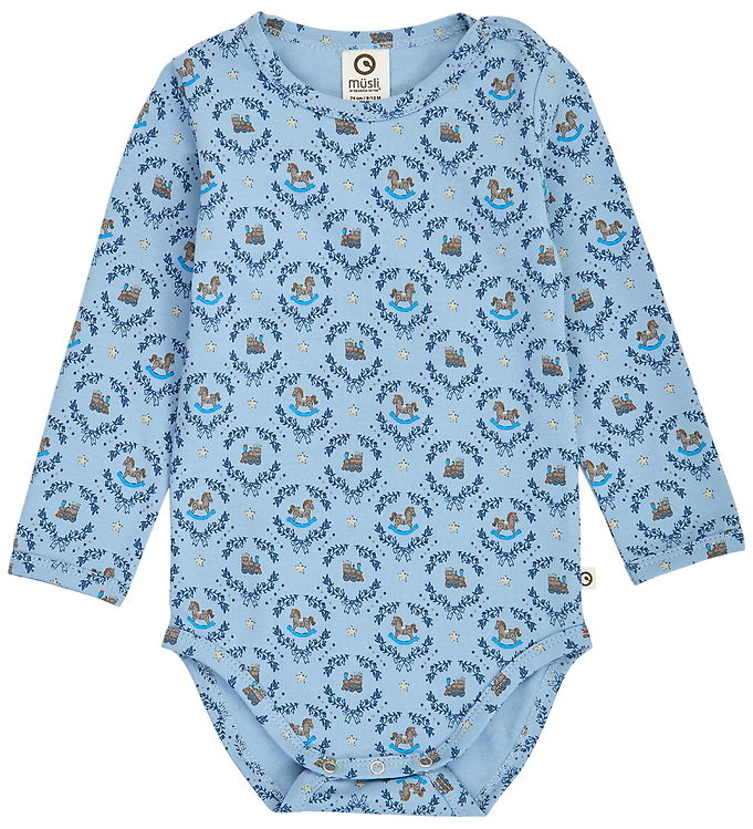 Müsli Body l/æ - Soft blue/ Navy/ Oak