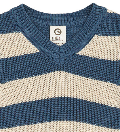 Müsli Vest - Strik - Navy