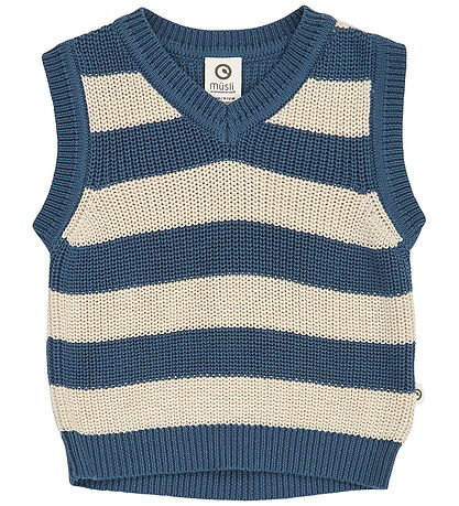 Müsli Vest - Strik - Navy