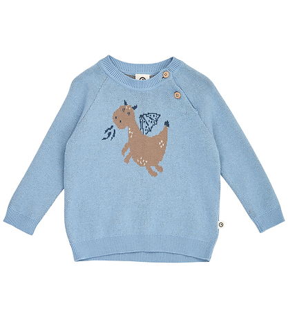 Müsli Bluse - Strik - Soft Blue