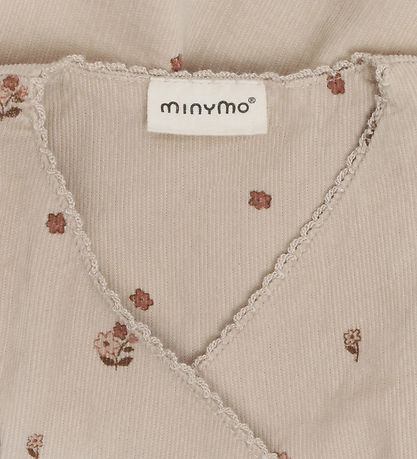 Minymo Kjole - Fløjl - Feather Gray