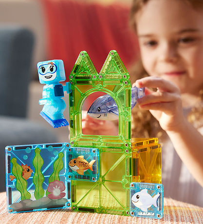 Magna-Tiles Magnetsæt - 13 Dele - Shark Dive