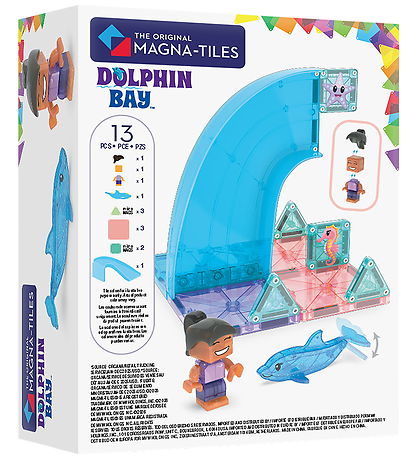 Magna-Tiles Magnetsæt - 13 Dele - Dolphin Bay
