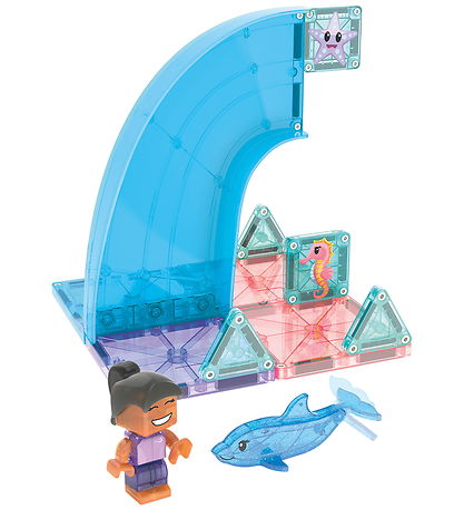 Magna-Tiles Magnetsæt - 13 Dele - Dolphin Bay