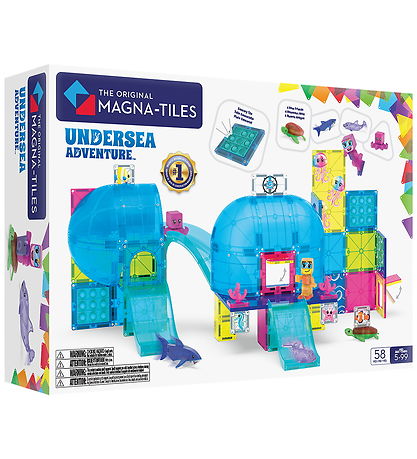 Magna-Tiles Magnetsæt - 58 Dele - Undersea Adventure