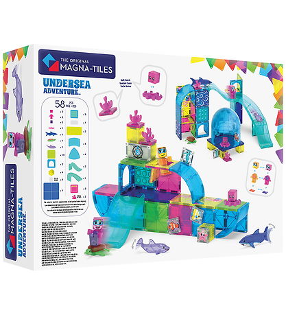 Magna-Tiles Magnetsæt - 58 Dele - Undersea Adventure