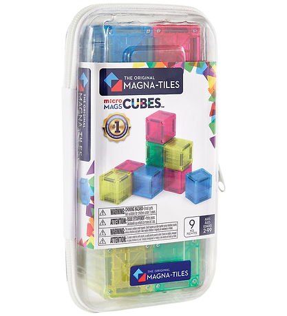 Magna-Tiles Magnetsæt - 9 Dele - Cubes