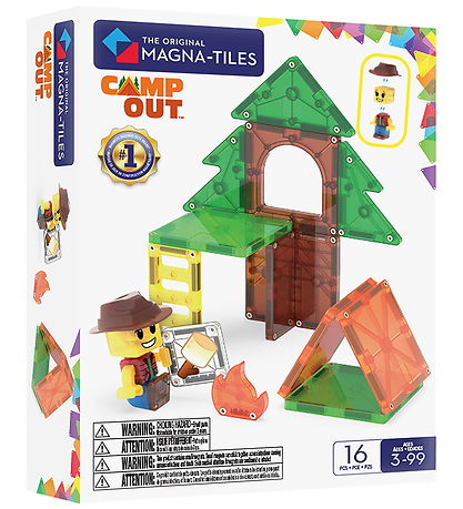 Magna-Tiles Magnetsæt - 16 Dele - Camp Out