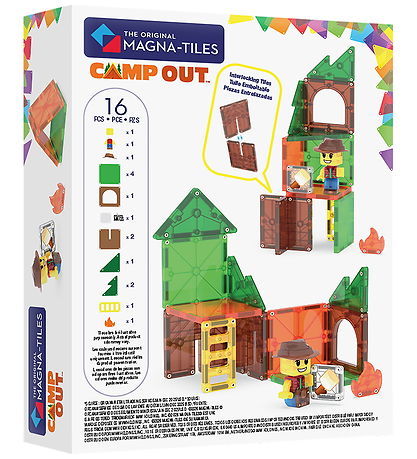 Magna-Tiles Magnetsæt - 16 Dele - Camp Out