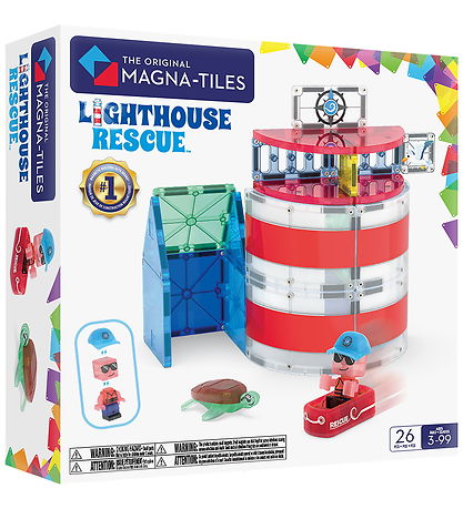 Magna-Tiles Magnetsæt - 26 Dele - Lighthouse Rescue