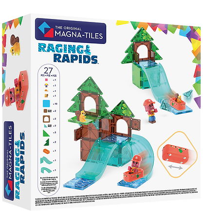 Magna-Tiles Magnetsæt - 27 Dele - Raging Rapids