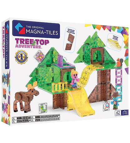 Magna-Tiles Magnetsæt - 42 Dele - Tree Top Adventure