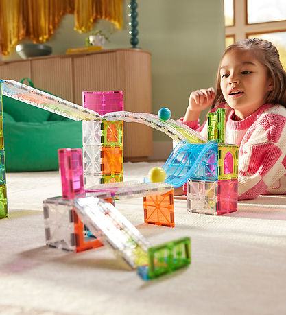 Magna-Tiles Magnetsæt - 80 Dele - Rail Racers Max