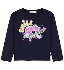 Billieblush T-shirt - Navy m. Palietter