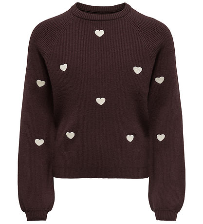 Kids Only Sweatshirt - KogDana - Chocolate Torte/EMB Tofu/Hearts