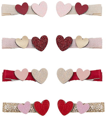Mimi & Lula Hårklips - 8-Pak - Teeny Weeny Heart